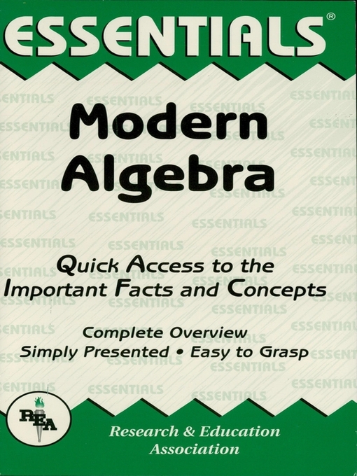 Title details for Modern Algebra Essentials by Lufti A. Lutfiyya - Available